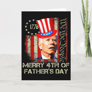 Lustiger Joe Biden 4. Juli Fröhlicher Vatertag Karte