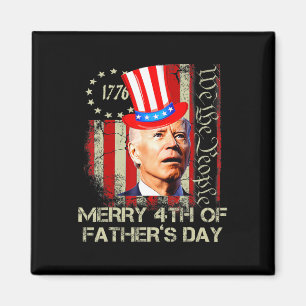 Lustiger Joe Biden 4. Juli Fröhlicher Vatertag  Magnet