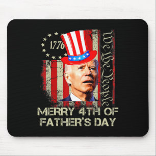 Lustiger Joe Biden 4. Juli Fröhlicher Vatertag Mousepad