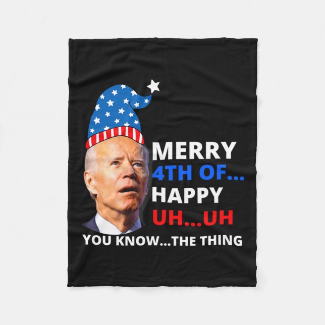 Lustiger Joe Biden Frohe 4. Ostern Verwirrt 4. O Fleecedecke (Vorderseite)