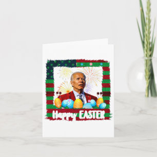 Lustiger Joe Biden Frohe Ostern Verwirrt 4. Juli  Karte