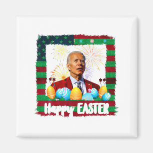 Lustiger Joe Biden Frohe Ostern Verwirrt 4. Juli Magnet