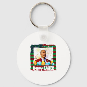 Lustiger Joe Biden Frohe Ostern Verwirrt 4. Juli Schlüsselanhänger