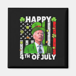 Lustiger Joe Biden Frohes 4. Juli Verwirrter St. P Magnet