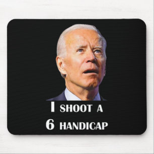 Lustiger Joe Biden Ich Spiele Ein 6 Handicap Beim Mousepad