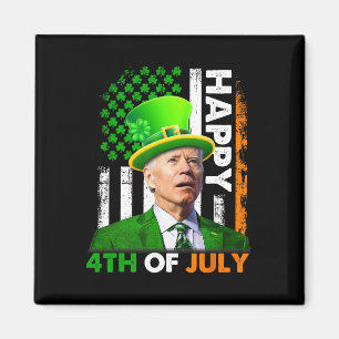 Lustiger Joe Biden St Patricks Day Frohe 4. Juli Magnet