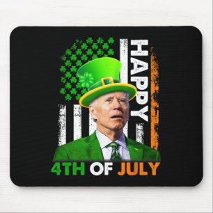 Lustiger Joe Biden St Patricks Day Frohe 4. Juli Mousepad