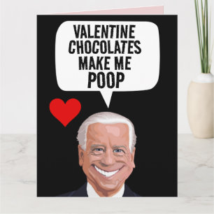 LUSTIGER JOE BIDEN VALENTINSTAG KOTZ KARTEN