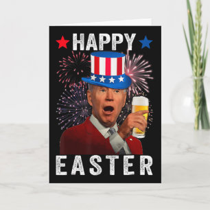 Lustiger Joe Biden verwechselt Frohe Ostern mit 4. Karte