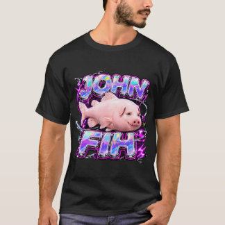 Lustiger John Pork Fih ruft Brainrot Fih Meme Y T-Shirt