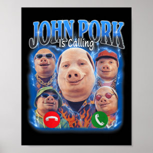 Lustiger John Rk Anruf Meme Vintage John Rk Boot Poster