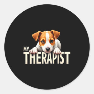 Lustiger Jrt-Welpe Mein Therast Jack Russell Terri Runder Aufkleber