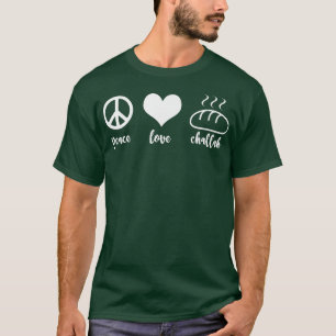 Lustiger jüdischer Feiertag Frieden Liebe Challah T-Shirt