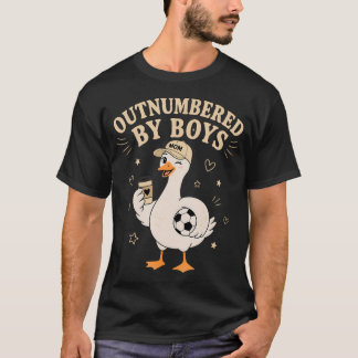 Lustiger Jungen-Mama-Gans, die von Jungen überwält T-Shirt