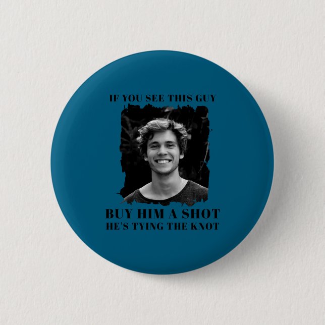 Lustiger Junggesellenabschied Männer  Button (Vorderseite)