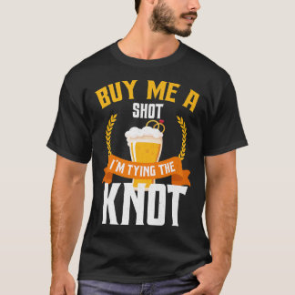 Lustiger Junggesellenabschied Schnapsglas Bräutiga T-Shirt