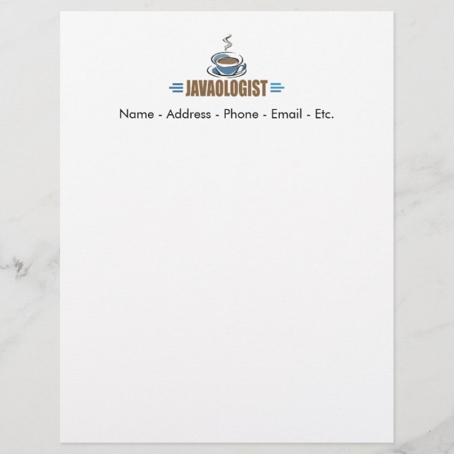 Lustiger Kaffee Briefkopf (Vorderseite)