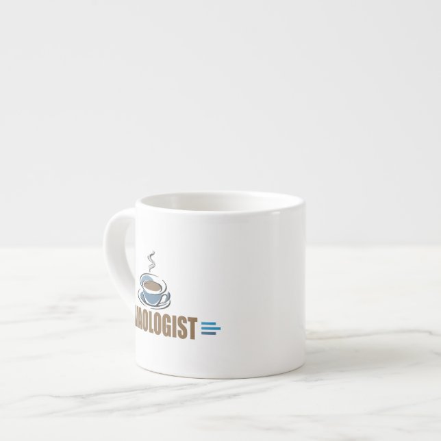 Lustiger Kaffee Espressotasse (Vorderseite Links)