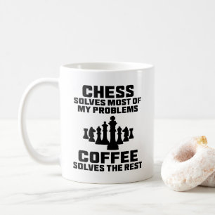 Lustiger Kaffee für Schachspieler "Schach löst mei Kaffeetasse
