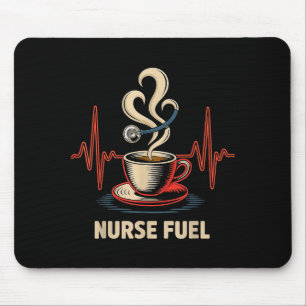 Lustiger Kaffee Krankenschwester Ekg Krankenschwes Mousepad