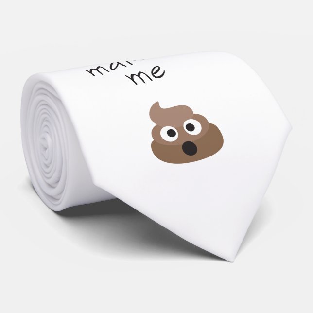 Lustiger Kaffee lässt mich emoji Phrase kacken Krawatte (Gerollt)