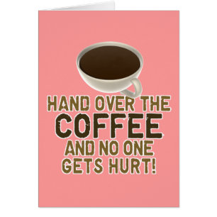 Lustiger Kaffee-Liebhaber