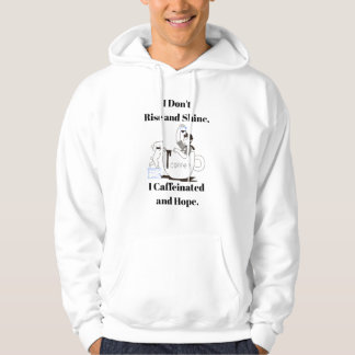 Lustiger Kaffee-Meme Ich stehe nicht auf und schei Hoodie