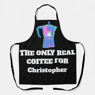 Lustiger Kaffee Snob Benutzerdefinierter Name Der Schürze