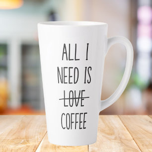 Lustiger Kaffee-Spruch Einfach Minimalistisch Milchtasse