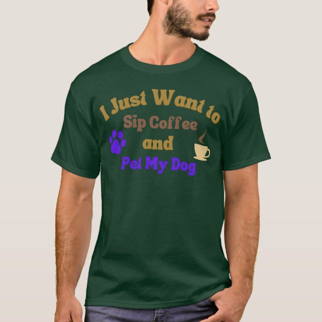lustiger Kaffee-Spruch Junge T-Shirt (Vorderseite)