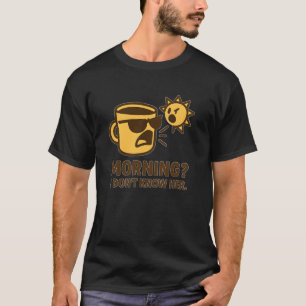 Lustiger Kaffee-Spruch mit wütender Sonne T-Shirt