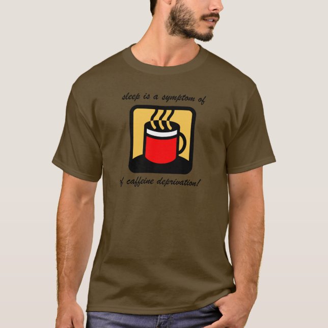 Lustiger Kaffee T-Shirt (Vorderseite)
