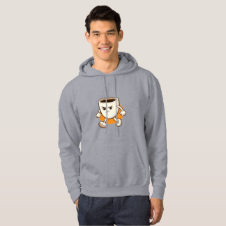 Lustiger Kaffee-Tassen-Charakter Hoodie