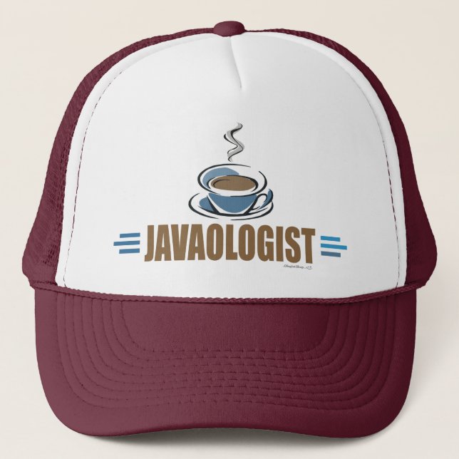Lustiger Kaffee Truckerkappe (Vorderseite)