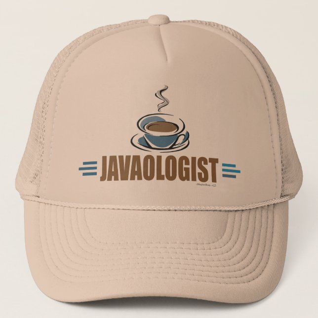 Lustiger Kaffee Truckerkappe (Vorderseite)