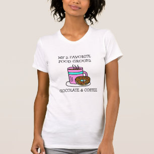 Lustiger Kaffee und Donuts Humor T-Shirt