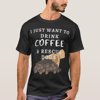 Lustiger Kaffee und Hunde Golden Retriever Deutsch T-Shirt