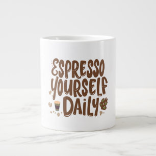 Lustiger Kaffee-Wortwitz Jumbo-Tasse