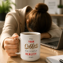 Lustiger Kaffee-Zitat-Becher