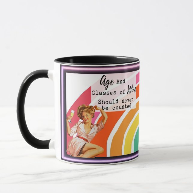 Lustiger Kaffeebecher Beste Freundin Geschenk "Alt Tasse (Links)