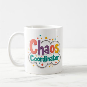 Lustiger Kaffeebecher Chaos-Koordinator Kaffeetasse