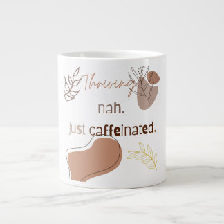Lustiger Kaffeebecher für müde Seelen Jumbo-Tasse