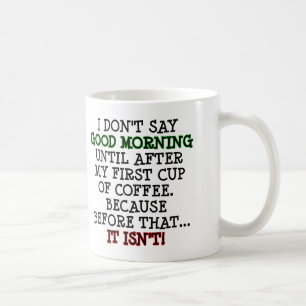 Lustiger Kaffeebecher oder Reisebecher zum Guten M Kaffeetasse
