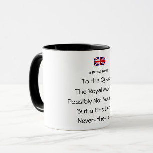 Lustiger Kaffeebecher 'Queen's Royal Toast' Tasse