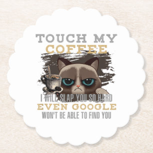 Lustiger Kaffeeliebhaber - Katzen Humor Untersetzer