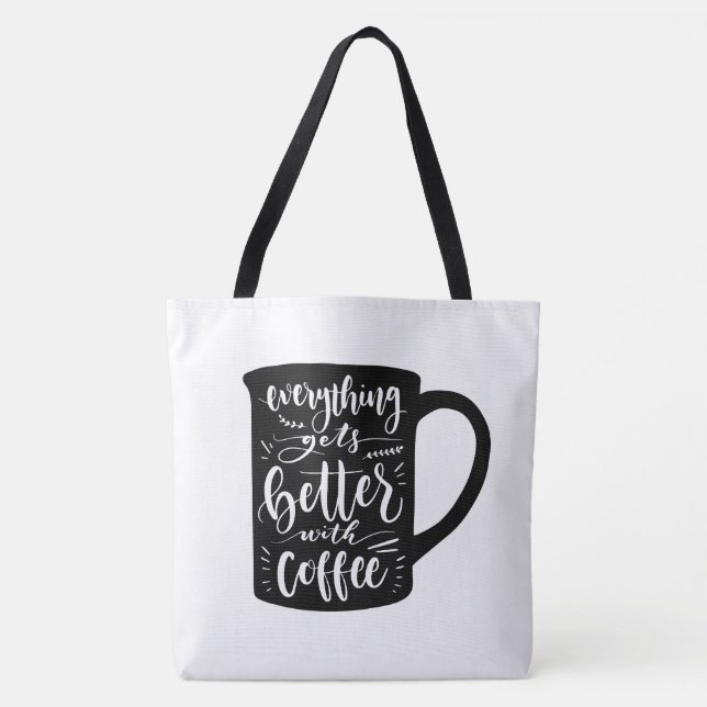 Lustiger Kaffeetrinker Java, Latte Koffein Zitat (Vorderseite)