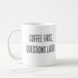 Lustiger Kaffeetrinker kein Morgenmensch Kaffeetasse