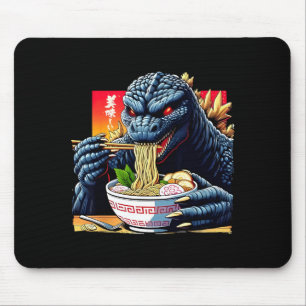Lustiger Kaiju, der Ramen isst, japanischer Monste Mousepad