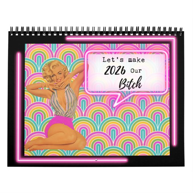 Lustiger Kalender für sie Geschenk Freund Retro Vi (Von Creator hochgeladen)