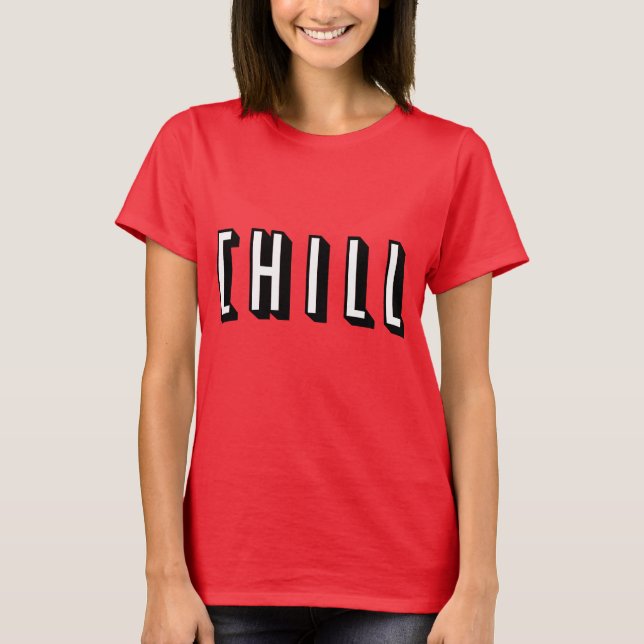 Lustiger kalter Entwurf T-Shirt (Vorderseite)